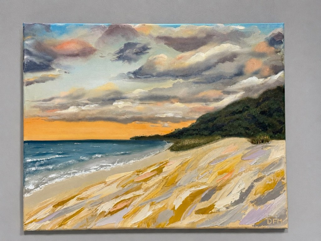 “Cloud Light on The Dune” 
16x20 oil on canvas 

