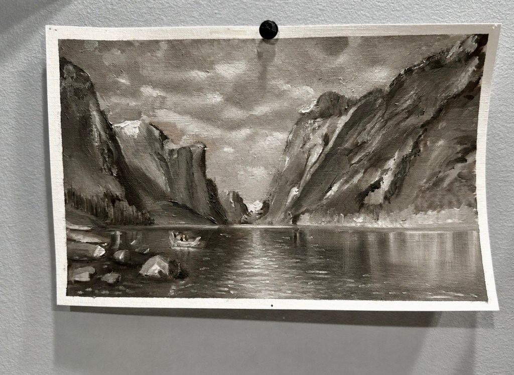 Another master copy I did here in Grisaille. Learning about values. Oil on paper. 