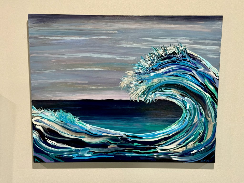 “Dragon of the Deep” 
16 x 20 abstract impressionism in acrylic

