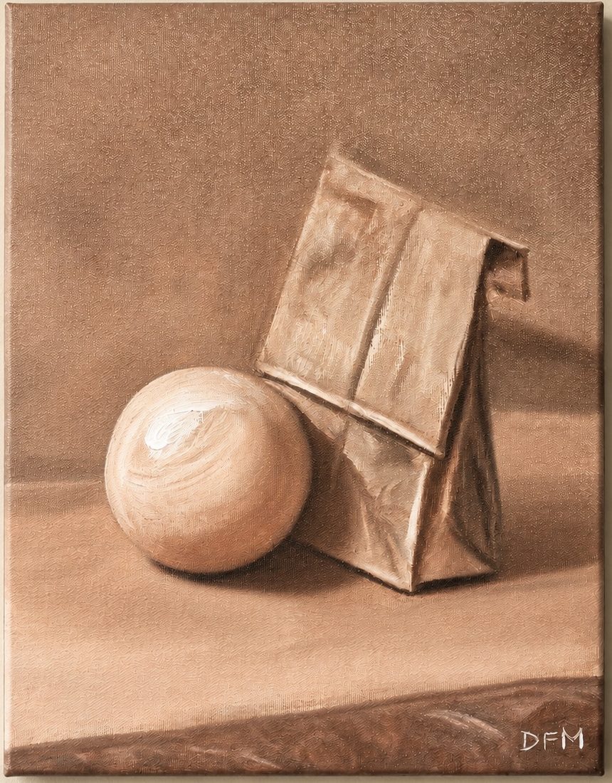 Atelier Studies with Jim Connelly 
Oil on Cotton Panel 